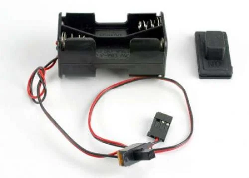 Traxxas Battery holder with on/off switch/ rubber on/off switch cover — image 2 of 2