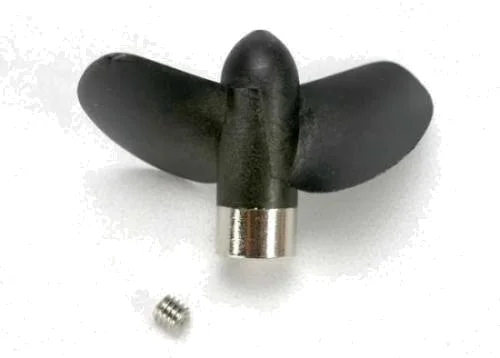 Traxxas New style plastic propeller for Villain EX. Requires change to smaller pinion gears when used on older Villains equipped with part 1534 and 1533 propellers. — image 2 of 3
