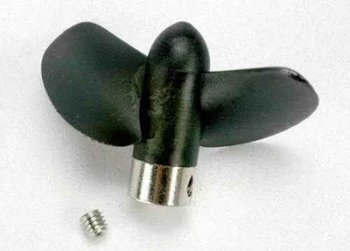 Traxxas New style plastic propeller for Villain EX. Requires change to smaller pinion gears when used on older Villains equipped with part 1534 and 1533 propellers. — image 2 of 3