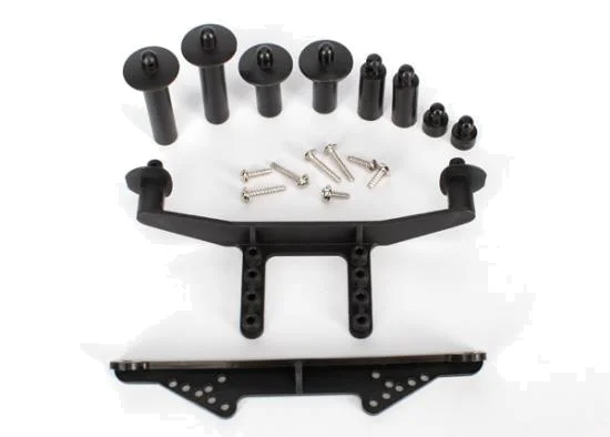 Traxxas Body mount front rear (black)/ body posts 52mm (2) 38mm (2) 25mm (2) 6.5mm (2)/ body post extensions (2)/ hardware — image 2 of 2