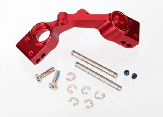 Traxxas 6061-T6 Aluminium Stub Axle Carriers (red-anodized) &mdash; image 2 of 2