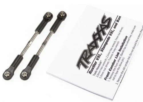 Traxxas Turnbuckles toe link 55mm (75mm center to center) (2) (assembled with rod ends and hollow balls) — image 2 of 3