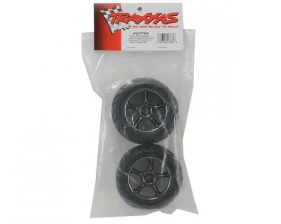 Traxxas Anaconda Tires with Tracer 2.2 Black Chrome Wheels (assembled glued) (rear) — image 3 of 3