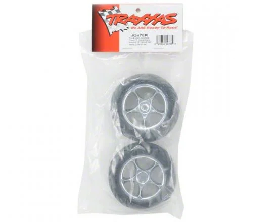 Traxxas Anaconda Tires with Tracer 2.2 Chrome Wheels (assembled glued) (rear) — image 3 of 3