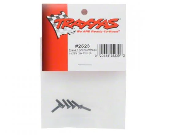 Traxxas Screws 2.5x10mm countersunk machine (hex drive) (6) — image 3 of 3