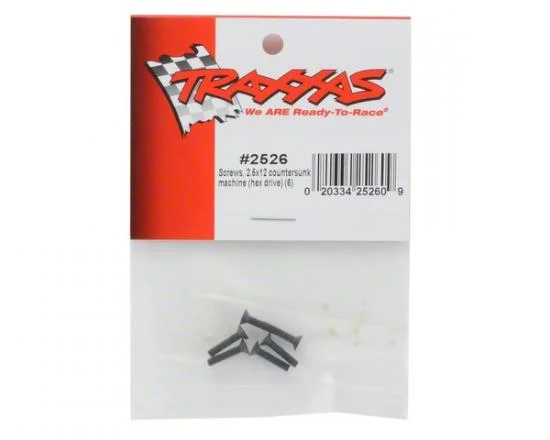 Traxxas Screws 2.5x12mm countersunk machine (hex drive) (6) — image 3 of 3