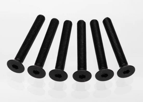 Traxxas Screws 4x30mm countersunk machine (hex drive) (6) &mdash; image 2 of 2