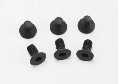 Traxxas Screws 3x6mm countersunk machine (6) (hex drive) — image 2 of 3