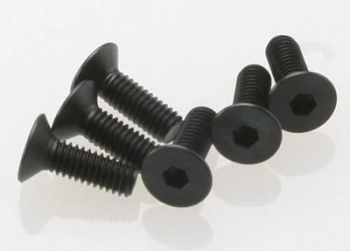 Traxxas Screws 4x12mm countersunk machine (hex drive) (6) — image 2 of 3