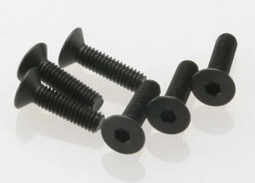 Traxxas Screws 4x15mm countersunk machine (hex drive) (6) — image 2 of 3