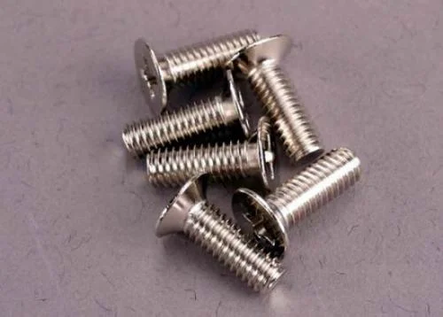 Traxxas Screws 4x12mm countersunk machine (100-degree) (6) &mdash; image 2 of 3