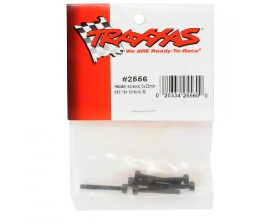 Traxxas Header screws 3x23mm cap hex screws (6) — image 2 of 2