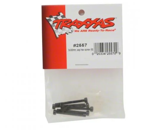 Traxxas Screws 3x30mm cap-head machine (hex drive) (6) — image 3 of 3