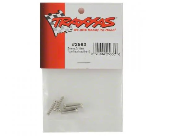 Traxxas Screws 3x15mm roundhead machine (6) — image 3 of 3