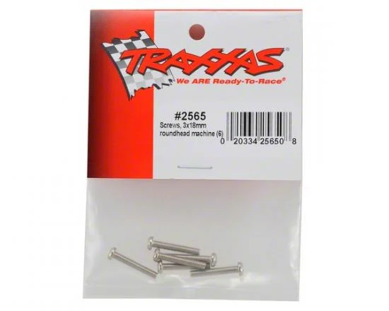 Traxxas Screws 3x18mm roundhead machine (6) — image 3 of 3
