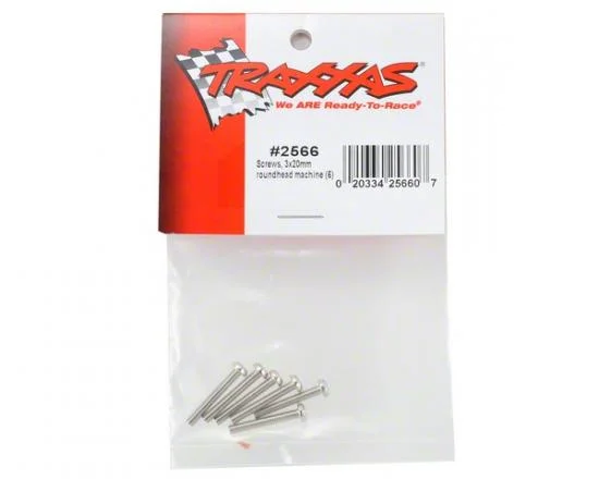 Traxxas Screws 3x20mm roundhead machine (6) &mdash; image 3 of 3
