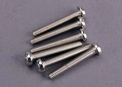Traxxas Screws 3x20mm roundhead machine (6) &mdash; image 2 of 3