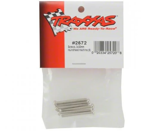 Traxxas Screws 3x30mm roundhead machine (6) — image 3 of 3