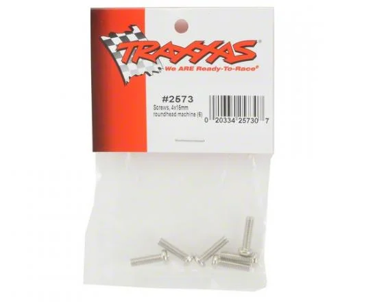 Traxxas Screws 4x15mm roundhead machine (6) &mdash; image 3 of 3