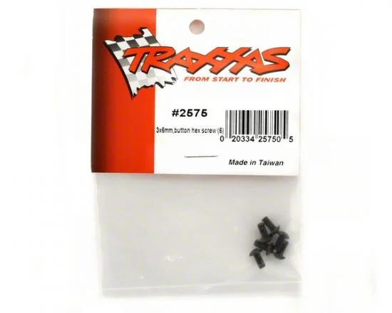 Traxxas Screws 3x6mm button-head machine (hex drive) (6) — image 3 of 3