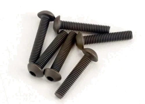 Traxxas Screws 3x15mm button-head machine (hex drive) (6) — image 2 of 2