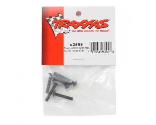 Traxxas Screws 4x20mm button-head machine (hex drive) (6) — image 3 of 3