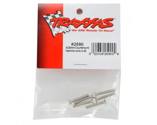 Traxxas Screws 3x20mm countersunk machine screws (6) — image 3 of 3
