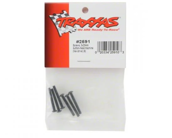 Traxxas Screws 3x23mm button-head machine (hex drive) (6) — image 3 of 3
