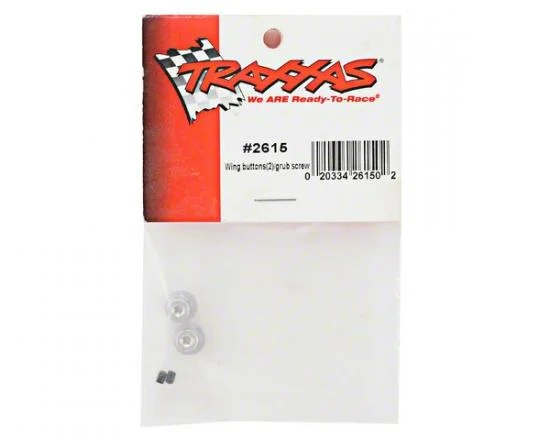 Traxxas Wing buttons (2)/ set screws (2)/ spacers (2)/ 3x8mm CS (2) &mdash; image 3 of 3