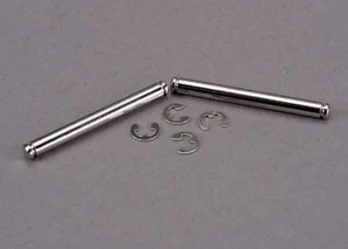 Traxxas Suspension pins 31.5mm chrome (2) w/ E-clips (4) &mdash; image 2 of 3