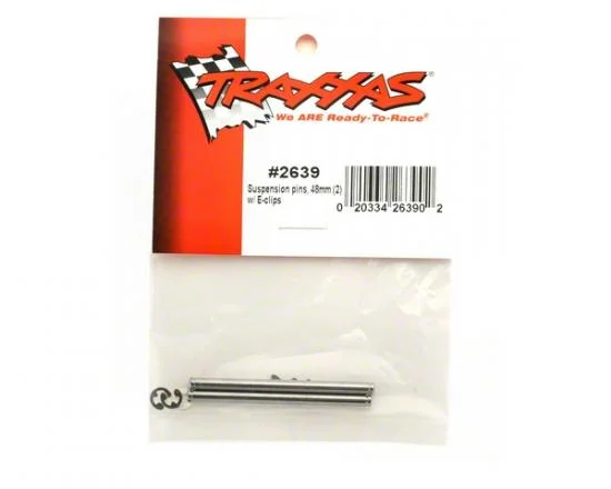 Traxxas Suspension pins 48mm (2) w/ E-clips — image 3 of 3