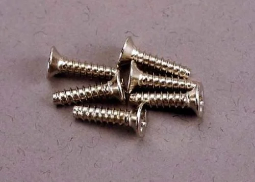 Traxxas Screws 3x12mm countersunk self-tapping (6) &mdash; image 2 of 2