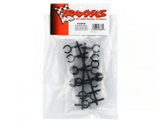 Traxxas Spring retainers upper lower (2)/ spring pre-load spacers: 1mm (4)/ 1.5mm (2)/ 2mm (2)/ 4mm (2)/ 8mm (2) (Big Bore Shocks) — image 3 of 3