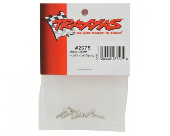 Traxxas Screws 3x10mm roundhead self-tapping (6) — image 3 of 3
