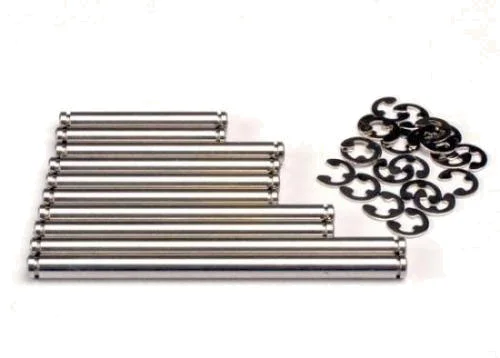 Traxxas Suspension pin set stainless steel (w/ E-clips) — image 2 of 3