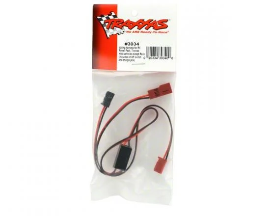Traxxas Wiring harness for RX Power Pack Traxxas nitro vehicles (includes on/off switch and charge jack) &mdash; image 3 of 3