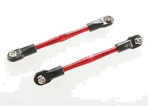 Traxxas Turnbuckles Aluminium (red-anodized) toe links 59mm (2) (assembled with rod ends hollow balls) (requires 5mm Aluminium wrench 5477) &mdash; image 2 of 3