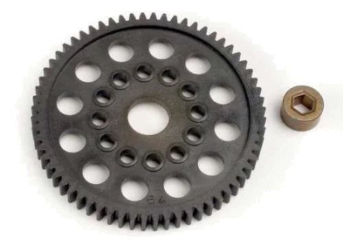 Traxxas Spur gear (64-Tooth) (32-Pitch) w/bushing &mdash; image 2 of 3