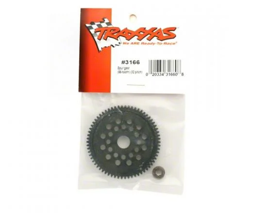 Traxxas Spur gear (66-Tooth) (32-pitch) w/bushing &mdash; image 3 of 3