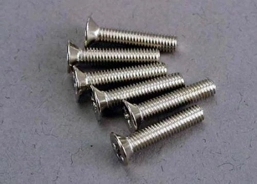 Traxxas Screws 3x15mm countersunk machine (6) — image 2 of 3