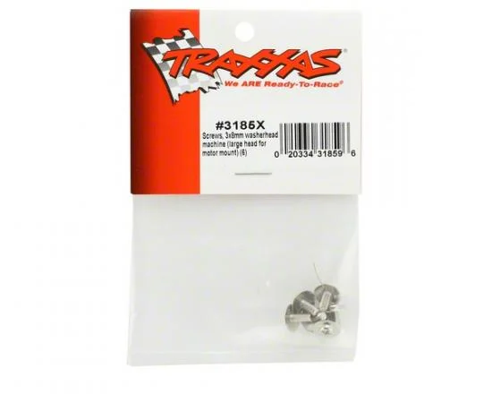 Traxxas Screws 3x8mm washerhead machine (large head for motor mount) (6) &mdash; image 3 of 3