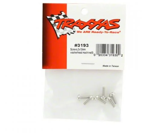 Traxxas Screws 3x10mm washerhead machine (6) — image 3 of 3