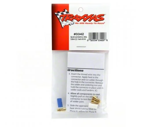 Traxxas Bullet connectors male 3.5mm (3) / heat shrink — image 3 of 3