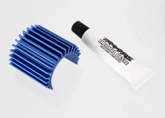 Traxxas Heat sink Velineon 380 brushless motor Aluminium (blue-anodized) — image 2 of 3