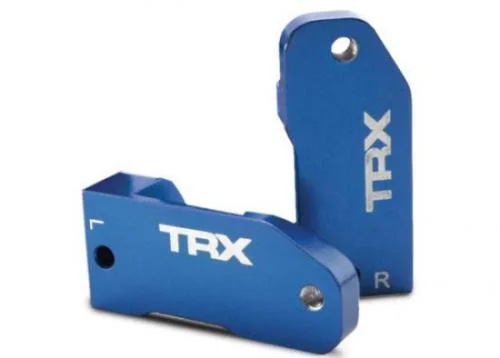 Traxxas Caster blocks 30-degree blue-anodized 6061-T6 Aluminium (left right) &mdash; image 2 of 3
