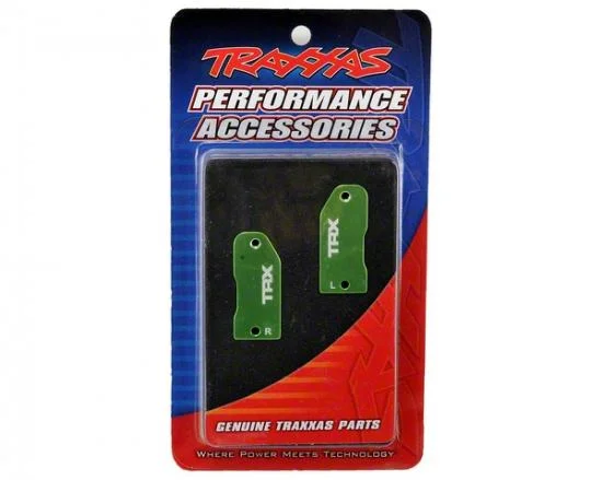 Traxxas Caster blocks 30-degree green-anodized 6061-T6 Aluminium (left right) &mdash; image 3 of 3