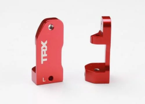 Traxxas Caster blocks 30-degree red-anodized 6061-T6 Aluminium (left right) &mdash; image 2 of 3