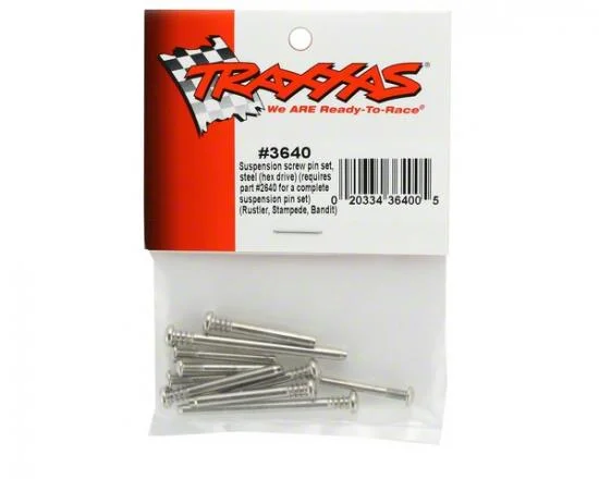 Traxxas Suspension screw pin set steel (hex drive) (requires part 2640 for a complete suspension pin set) (Rustler Stampede Bandit) &mdash; image 3 of 3