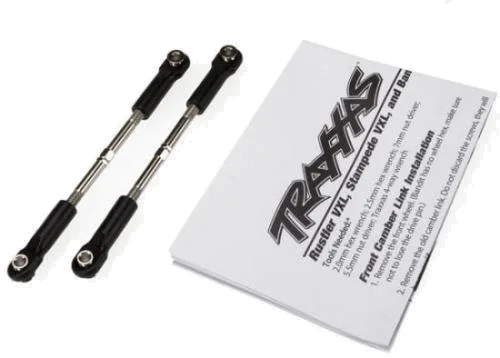 Traxxas Turnbuckles toe link 61mm (96mm center to center) (2) (assembled with rod ends and hollow balls) (fits Stampede) &mdash; image 2 of 3