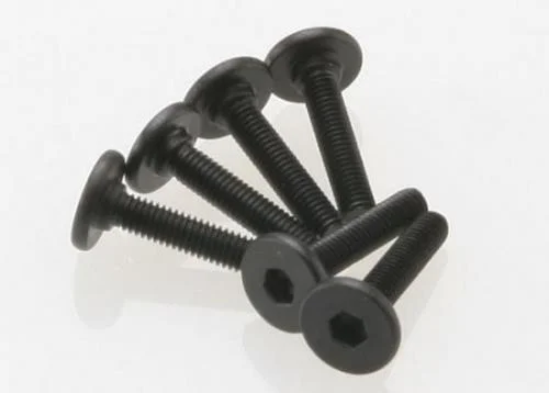 Traxxas Screws 3x15mm flat-head machine (hex drive) (6) — image 2 of 3